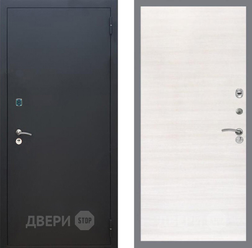Входная металлическая Дверь Рекс (REX) 1A Черный Муар GL Акация в Пущино
