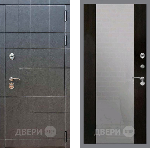 Входная металлическая Дверь Рекс (REX) 21 СБ-16 Зеркало Венге в Пущино