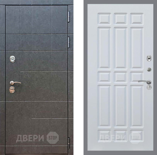 Входная металлическая Дверь Рекс (REX) 21 FL-33 Белый ясень в Пущино
