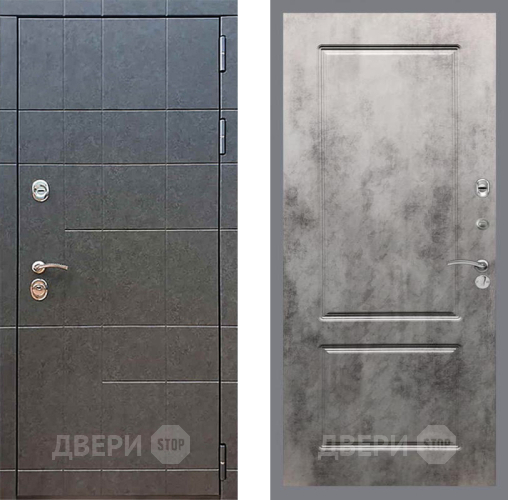 Входная металлическая Дверь Рекс (REX) 21 FL-117 Бетон темный в Пущино