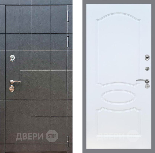 Входная металлическая Дверь Рекс (REX) 21 FL-128 Белый ясень в Пущино