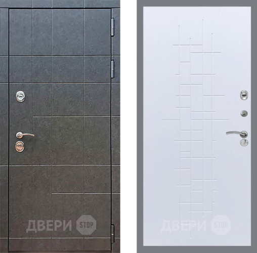 Входная металлическая Дверь Рекс (REX) 21 FL-289 Белый ясень в Пущино