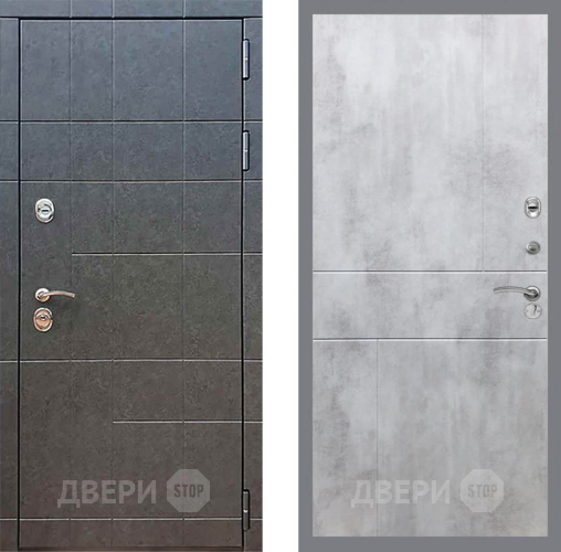 Входная металлическая Дверь Рекс (REX) 21 FL-290 Бетон светлый в Пущино