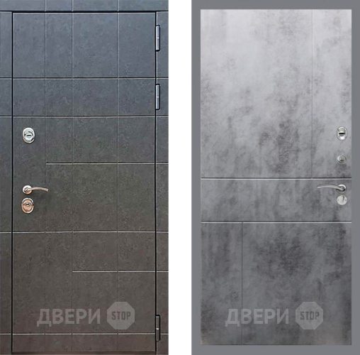 Входная металлическая Дверь Рекс (REX) 21 FL-290 Бетон темный в Пущино