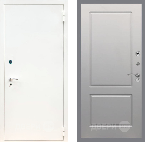 Дверь Рекс (REX) 1А Белая шагрень FL-117 Грей софт в Пущино
