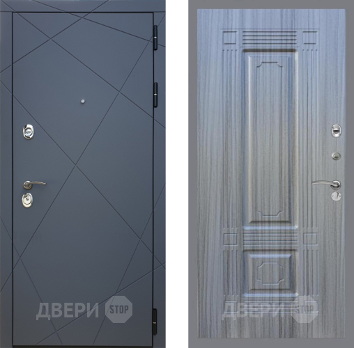 Входная металлическая Дверь Рекс (REX) 13 Силк Титан FL-2 Сандал грей в Пущино