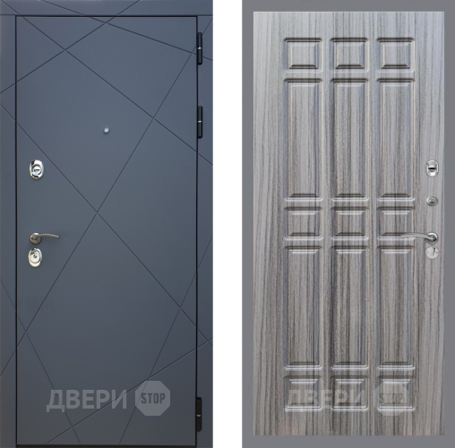 Входная металлическая Дверь Рекс (REX) 13 Силк Титан FL-33 Сандал грей в Пущино