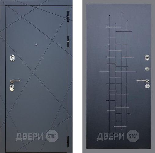 Входная металлическая Дверь Рекс (REX) 13 Силк Титан FL-289 Ясень черный в Пущино