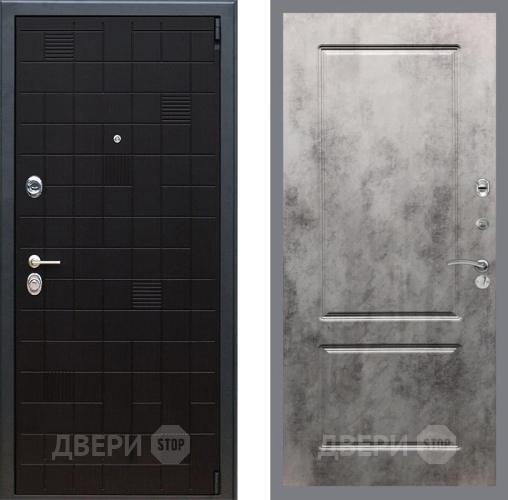 Входная металлическая Дверь Рекс (REX) 12 FL-117 Бетон темный в Пущино