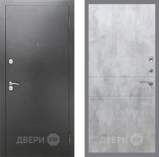 Входная металлическая Дверь Рекс (REX) Сити FL-290 Бетон светлый в Пущино