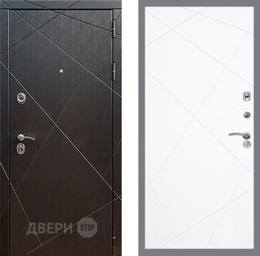 Входная металлическая Дверь Рекс (REX) 13 Венге FL-291 Силк Сноу в Пущино