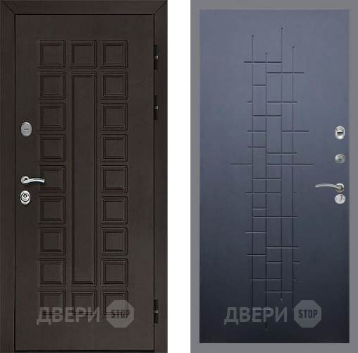 Входная металлическая Дверь Рекс (REX) Сенатор 3К FL-289 Ясень черный в Пущино