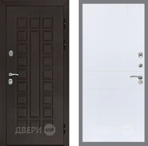 Входная металлическая Дверь Рекс (REX) Сенатор 3К FL-290 Силк Сноу в Пущино