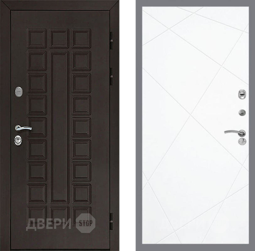 Входная металлическая Дверь Рекс (REX) Сенатор 3К FL-291 Силк Сноу в Пущино