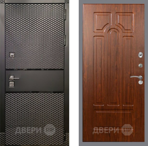 Входная металлическая Дверь Рекс (REX) 15 Черный Кварц FL-58 Морёная берёза в Пущино