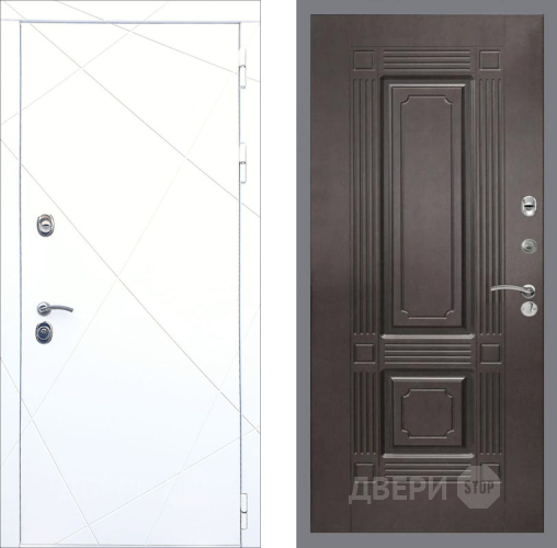 Входная металлическая Дверь Рекс (REX) 13 Силк Сноу FL-2 Венге в Пущино