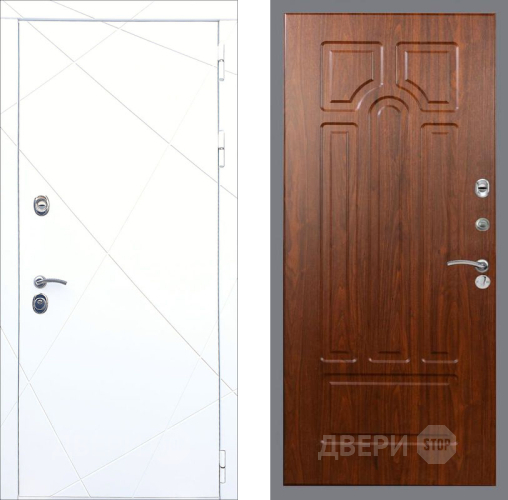 Входная металлическая Дверь Рекс (REX) 13 Силк Сноу FL-58 Морёная берёза в Пущино