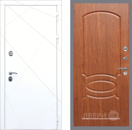 Входная металлическая Дверь Рекс (REX) 13 Силк Сноу FL-128 Морёная берёза в Пущино
