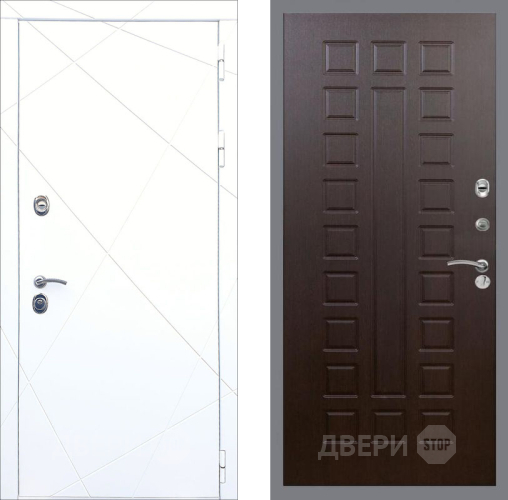 Входная металлическая Дверь Рекс (REX) 13 Силк Сноу FL-183 Венге в Пущино