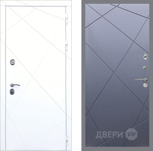 Входная металлическая Дверь Рекс (REX) 13 Силк Сноу FL-291 Силк титан в Пущино