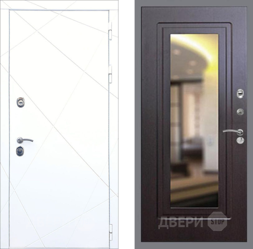 Входная металлическая Дверь Рекс (REX) 13 Силк Сноу FLZ-120 Венге в Пущино