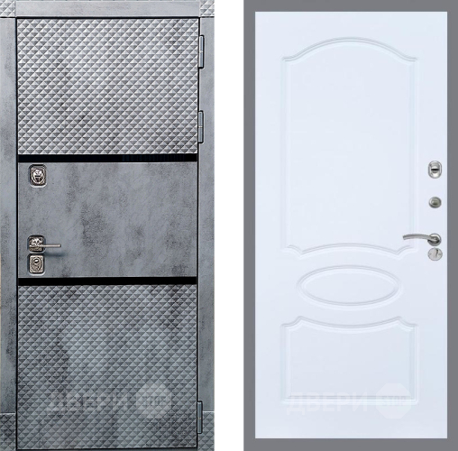 Входная металлическая Дверь Рекс (REX) 15 Бетон Темный FL-128 Силк Сноу в Пущино
