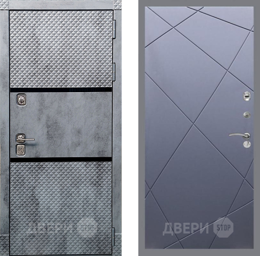 Входная металлическая Дверь Рекс (REX) 15 Бетон Темный FL-291 Силк титан в Пущино