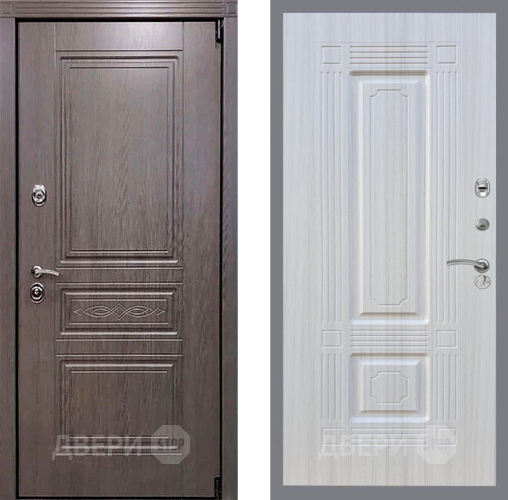 Входная металлическая Дверь Рекс (REX) Премиум-S FL-2 Сандал белый в Пущино