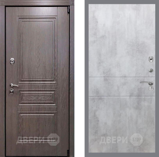 Входная металлическая Дверь Рекс (REX) Премиум-S FL-290 Бетон светлый в Пущино
