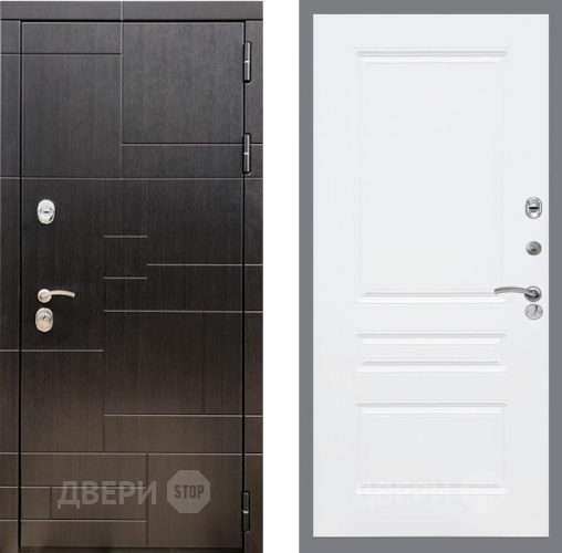 Входная металлическая Дверь Рекс (REX) 20 FL-243 Силк Сноу в Пущино