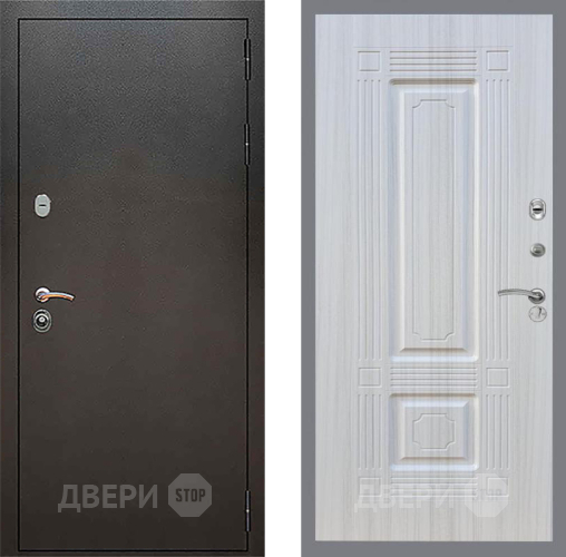 Входная металлическая Дверь Рекс (REX) 5 Серебро Антик FL-2 Сандал белый в Пущино
