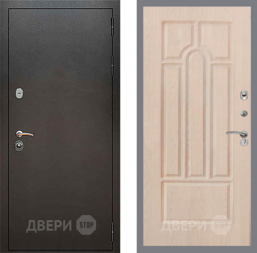 Входная металлическая Дверь Рекс (REX) 5 Серебро Антик FL-58 Беленый дуб в Пущино