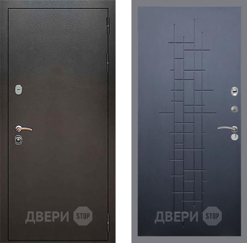 Входная металлическая Дверь Рекс (REX) 5 Серебро Антик FL-289 Ясень черный в Пущино