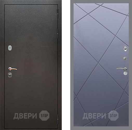 Входная металлическая Дверь Рекс (REX) 5 Серебро Антик FL-291 Силк титан в Пущино