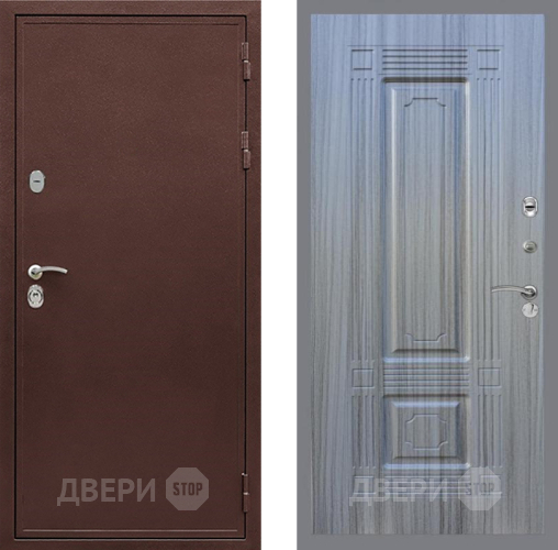 Входная металлическая Дверь Рекс (REX) 5А FL-2 Сандал грей в Пущино