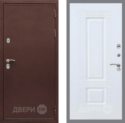 Входная металлическая Дверь Рекс (REX) 5А FL-2 Силк Сноу в Пущино