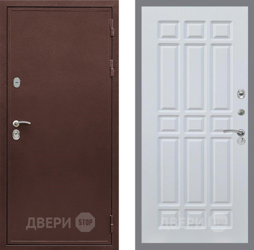 Входная металлическая Дверь Рекс (REX) 5А FL-33 Белый ясень в Пущино