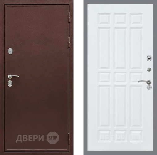 Входная металлическая Дверь Рекс (REX) 5А FL-33 Силк Сноу в Пущино
