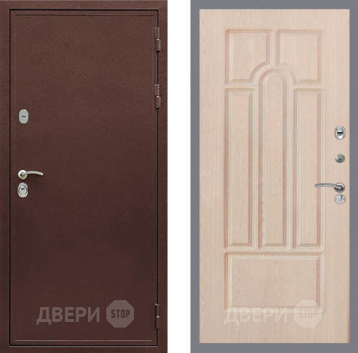 Входная металлическая Дверь Рекс (REX) 5А FL-58 Беленый дуб в Пущино