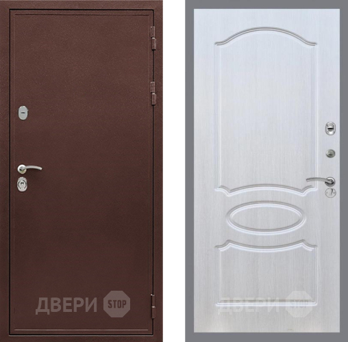 Входная металлическая Дверь Рекс (REX) 5А FL-128 Лиственница беж в Пущино