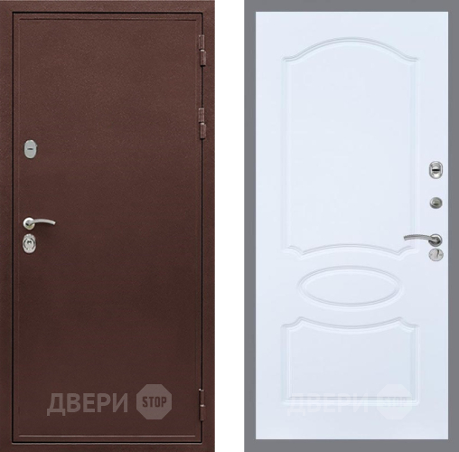 Входная металлическая Дверь Рекс (REX) 5А FL-128 Силк Сноу в Пущино