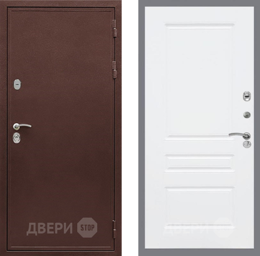 Входная металлическая Дверь Рекс (REX) 5А FL-243 Силк Сноу в Пущино
