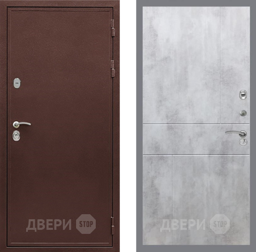 Входная металлическая Дверь Рекс (REX) 5А FL-290 Бетон светлый в Пущино