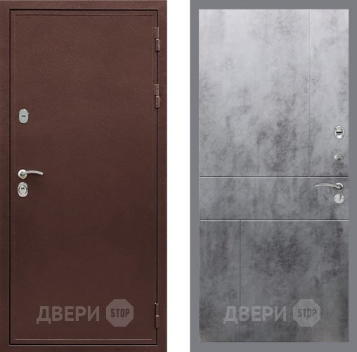 Входная металлическая Дверь Рекс (REX) 5А FL-290 Бетон темный в Пущино