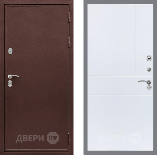 Входная металлическая Дверь Рекс (REX) 5А FL-290 Силк Сноу в Пущино