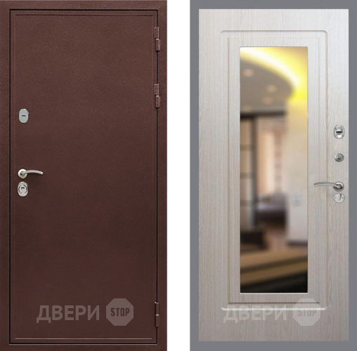 Входная металлическая Дверь Рекс (REX) 5А FLZ-120 Беленый дуб в Пущино