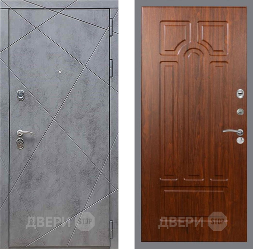 Входная металлическая Дверь Рекс (REX) 13 Бетон Темный FL-58 Морёная берёза в Пущино