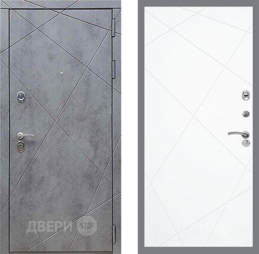 Входная металлическая Дверь Рекс (REX) 13 Бетон Темный FL-291 Силк Сноу в Пущино