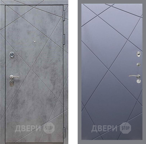 Входная металлическая Дверь Рекс (REX) 13 Бетон Темный FL-291 Силк титан в Пущино