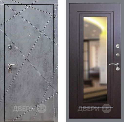 Входная металлическая Дверь Рекс (REX) 13 Бетон Темный FLZ-120 Венге в Пущино
